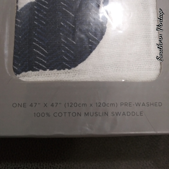 Newcastle Swaddle Cotton Muslin Elephant - Picture 3 of 4